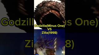 GodzillaMinus One VS Zilla1998 shorts animals [upl. by Nadnarb]