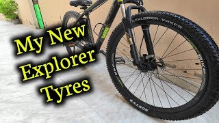 How to Change an MTBBicycle Tire amp Tube  MTB Maintanance in Hindi  F 2 P [upl. by Lars]