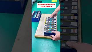 24V 100Ah lifepo4 lithium battery pack Immersive assembly line lithiumbatteryfactory batterypack [upl. by Ariek]