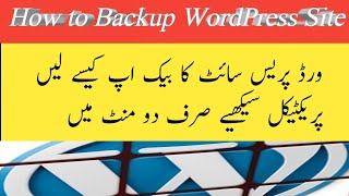 wordpresssitebackupbackupHow to backup wordpress websitewebsite ka backup kaisy ly [upl. by Patrizia399]