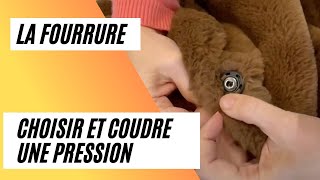 ✅Comment choisir et coudre le pression pour la vraiefausse fourrure ✅ Cours de Couture [upl. by Onej]