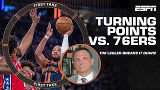 THE KNICKS TOOK IT  Legler on OPPORTUNITIES that won Game 2 for NY vs the 76ers  First Take [upl. by Ybeloc954]