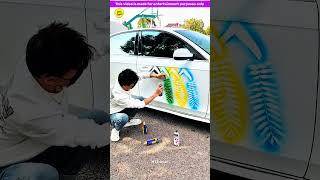 Magical car spray painting 😍 Viral Gadgets Smart Appliances Home Inventions MTS Gyan [upl. by Trevah]