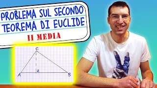 Problema con il Secondo Teorema di Euclide  2ª e 3ª Media Tutorial per genitori [upl. by Syah]