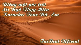 Karaoke Riêng một góc trời  Tone Nữ  Rhumba  TAS BEAT [upl. by Hcelemile]