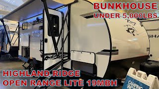 Highland Ridge Open Range Lite 19MBH188BHS Walkthrough [upl. by Kcirrez]