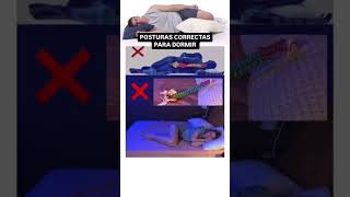 Posturas correctas para dormir ✅ Problemas D columna shorts saludfamiliar columnavertebral [upl. by Stoat750]