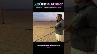 ¿CÓMO SACAR en el tenis playa [upl. by Ailimac]