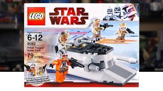 LEGO Star Wars 8083 REBEL TROOPER BATTLE PACK Review 2010 [upl. by Atarman]