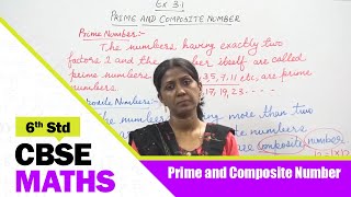 6th Std CBSE Maths Syllabus  Prime and Composite Number  CBSE Maths Part  55 [upl. by Blas]