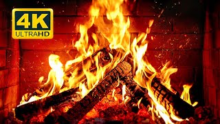 🔥 Cozy Fireplace 4K 12 HOURS Fireplace with Crackling Fire Sounds Crackling Fireplace 4K [upl. by Caryn]