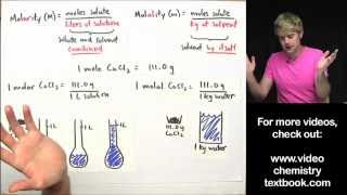 Whats the Difference Between Molarity and Molality [upl. by Yssirhc]