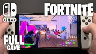 Fortnite on Nintendo Switch OLED 305  FULL GAME [upl. by Boony656]