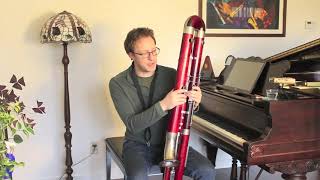 Puchner Contrabassoon Profile 1960s plus Bach Cello Suite movement [upl. by Nibram]