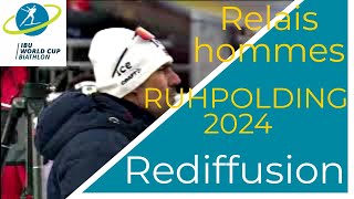 BIATHLON 2024 RELAIS HOMMES RUHPOLDING 2024 [upl. by Twila]