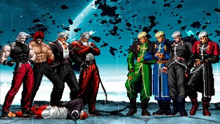 KOF Mugen Rugal Bernstein Team vs Goenitz Team [upl. by Ademordna286]