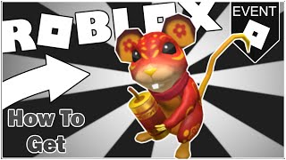 FREE ITEM How to get the HAPPY NEW YEAR RAT ROBLOX [upl. by Haley]