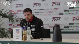 Pressekonferenz SC Preußen Münster 51 FSV Zwickau  35Spieltag 3Liga 20162017 [upl. by Lorrimer]