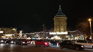 Weihnachtsmarkt in Parade Platz u Wasserturm Mannheim [upl. by Nebeur]