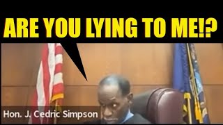 “Are you LYING TO ME” Judge Simpson Calls Out Defendant [upl. by Yrrak]