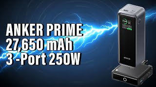 Anker Prime Power Bank The Ultimate Portable Charging Beast With 3 Ports And 27650mah Capacity [upl. by Chita]