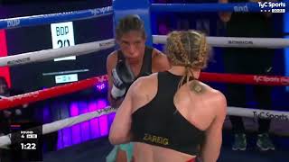 Sol Cudos VS Roxana Colmenarez boxing boxeo deporte [upl. by Ttereve]