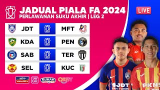 🏆 Jadual Siaran Langsung Suku Akhir Piala FA MALAYSIA 2024  Perlawanan Kedua  MALAYSIA FA CUP [upl. by Eisteb100]