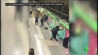 Amenazan agreden y actúan con impunidad el negocio de los grafiteros en el metro [upl. by Launame61]