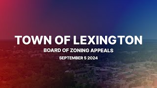 Board of Zoning Appeals  Sept 5 2024 [upl. by Dorsman690]