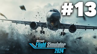 JET POWER amp VERY WINDY LANDING  MICROSOFT FLIGHT SIMULATOR 2024 Career Gameplay Walkthrough Part 13 [upl. by Nuhsal]