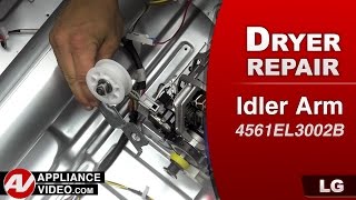 LG Dryer  Loud Noise During Operation  Idler Pulley Assembly Repair [upl. by Drew354]