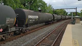 CSX M404 with ex Chessie System box cars and autoracks at Olney Pa [upl. by Bakeman777]