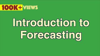 Introduction to Forecasting  with Examples [upl. by Arat]