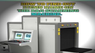 bag scanner machine colour coding [upl. by Idroj]