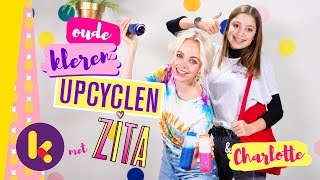 Oude kleren upcyclen met Zita en Charlotte [upl. by Nashom]