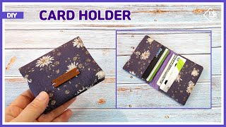 How to Sew a Homemade Fabric Gift Card Holder  Quick amp Easy DIY Project [upl. by Fadas922]