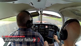 GLTFB Piper PA28140 inflight alternator failure [upl. by Ttegdirb]