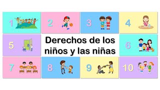 Derechos de los niños y las niñas DIAPOSITIVAS INTERACTIVAS en Power Point [upl. by Ahsimrac]