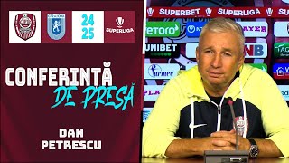 📽️ CFR ClujUniversitatea Craiova 02  Petrescu Eliminarea lui Kamara a schimbat soarta meciului [upl. by Alded]