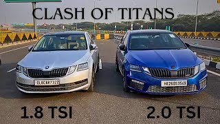 SKODA OCTAVIA VRS vs SKODA OCTAVIA 18 TSI  ROLL RACE [upl. by Dannica]