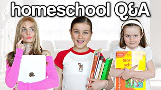 ALL ABOUT OUR HOMESCHOOLING QampA  Family Fizz [upl. by Eanert]