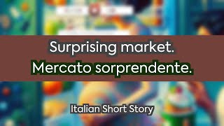 Italian short story  Surprising market  A0 Total beginner [upl. by Ardnohsed99]