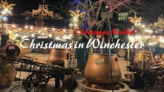 영국 크리스마스 브이로그Winchester Christmas Market 2021 Evening Walkthrough 윈체스터 크리스 마켓 [upl. by Nysa]