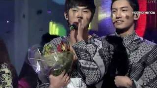 HD 110116 TVXQs HoMin Win Inkigayo [upl. by Gone405]