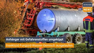 ROMROD TraktorAnhänger mit Gefahrenstoffen umgekippt [upl. by Baggett781]