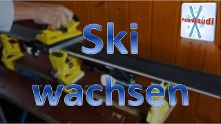 Den Ski richtig wachsen Skipräparation PistenGaudi [upl. by Nivej324]