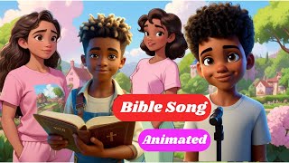 Animated Bible song for kids with daily Bible Verses [upl. by Notniv]