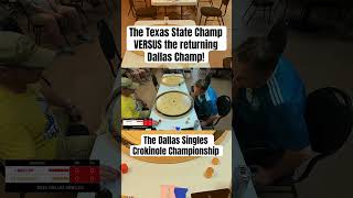 Texas State Crokinole Champion VERSUS Returning Dallas Crokinole Champion [upl. by Croner34]