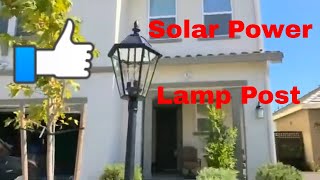 LUTEC LED Solar Post Lantern Install amp Review From Costco [upl. by Alaecim]