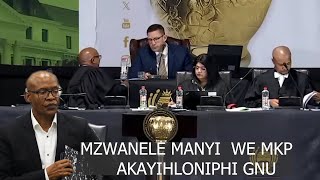 MKP MEMBER MZANELE MANYI UYINIKA INKINGA GNU EPHALAMENDE NAWE AWUZIZWELE KE [upl. by Peterus504]